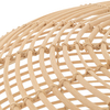 Drewniana lampa wisząca Rattan 11154 japandi cage siatka metalowa biała