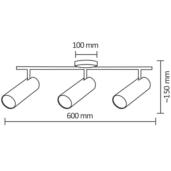Plafon LAMPA sufitowa GAVI 308344 Polux regulowana OPRAWA listwa LED 13,5W 3000K tuby białe