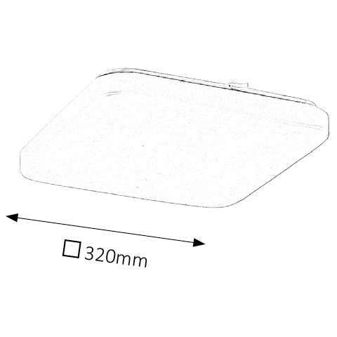 Plafon LAMPA sufitowa ROB 2287 Rabalux kwadratowa OPRAWA metalowa LED 32W 4000K biały