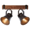 Sufitowa lampa regulowana Plow 82129/46 metalowa brązowa czarna