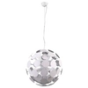 LAMPA wisząca MAILONE AD20180/6 WH+SILV Italux metalowa OPRAWA zwis kula ball biała srebrna