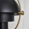 Modernistyczna lampa wisząca Mobile ST-8881 BLACK+BRASS Step art deco mosiądz czarny