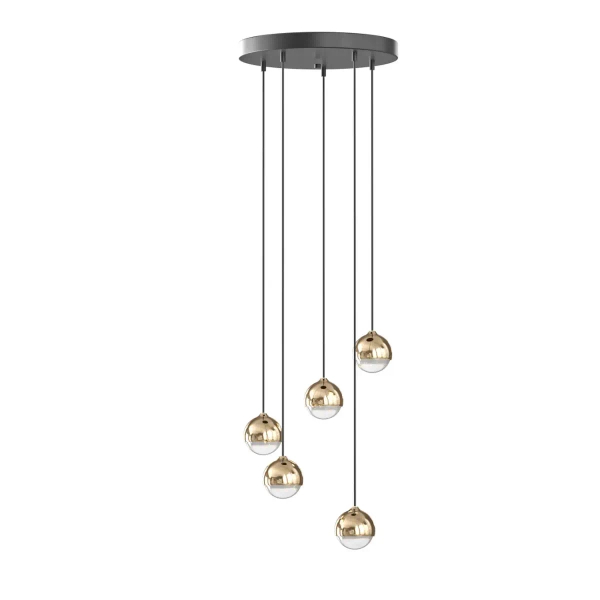 Molekułowa wisząca lampa Bolicina V OR85518 LED 25W 3000K kule złoty