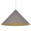 Stożkowa lampa wisząca VESUVIO 41058 metalowa szara złota