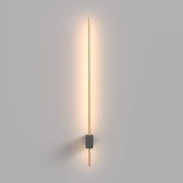 Naścienna lampa Pars C070WL-L6GB3K LED 6W 3000K podłużna złota