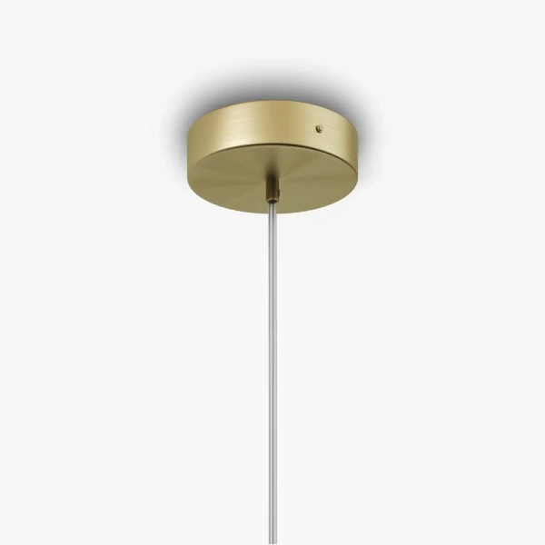 Szklana lampa wisząca glamour Antic MOD302PL-01W1 kopułowa biała złota