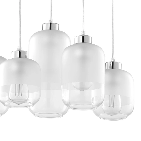 Wielopunktowa lampa wisząca jadalniana Marco 3359 TK Lighting szklana