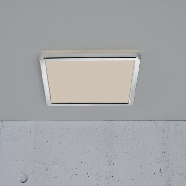 Kwadratowy plafon OJA 2015066133 LED 14,5W 3000-4000K IP54 chrom