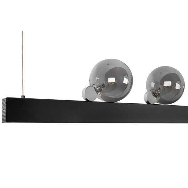 Wisząca lampa kulista Lineal MSE010100270 Moosee kule przydymione czarne