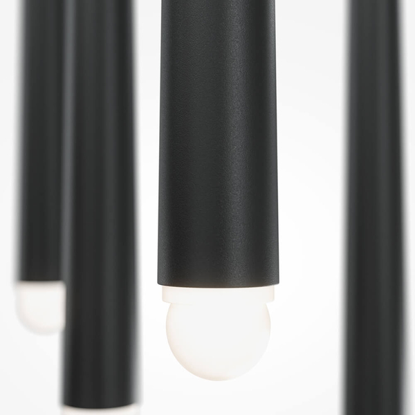 Zwisająca lampa Cascade MOD132PL-L30BK LED 31W 2500-3500K rurki czarny