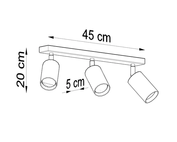 Sufitowa LAMPA ekologiczna SL.0703 drewniana OPRAWA regulowane tuby reflektorki drewniane