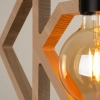 Lampa wisząca CARO SL.1757 drewniana czarna 1xE27 do kuchni