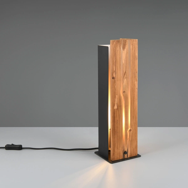 Nocna lampka do sypialni KARUNI 563300130 Trio z włącznikiem brązowy