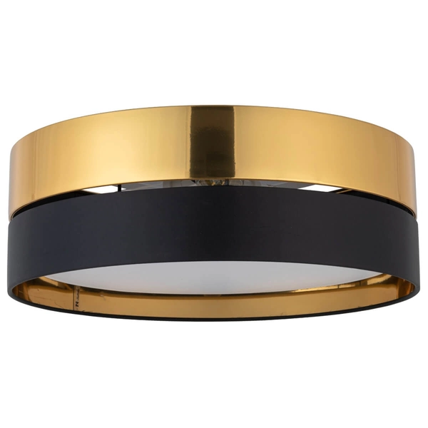 Sufitowa lampa metalowa Hilton 4180 TK Lighting okrągła czarna złota