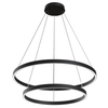 Lampa wisząca okrągła Rim MOD058PL-L74B4K LED 88W 4000K ringi czarne