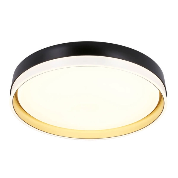 Okrągły plafon Florida 13-11343 LED 24W 4000K czarny złoty