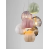 Lampa wisząca do salonu LOREVIO LE45260 szklana multkikolor