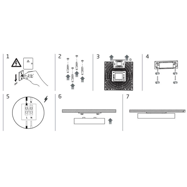 Plafon natynkowy Lid Square 10436 Nowodvorski LED 50W 4000K kuchenny czarny