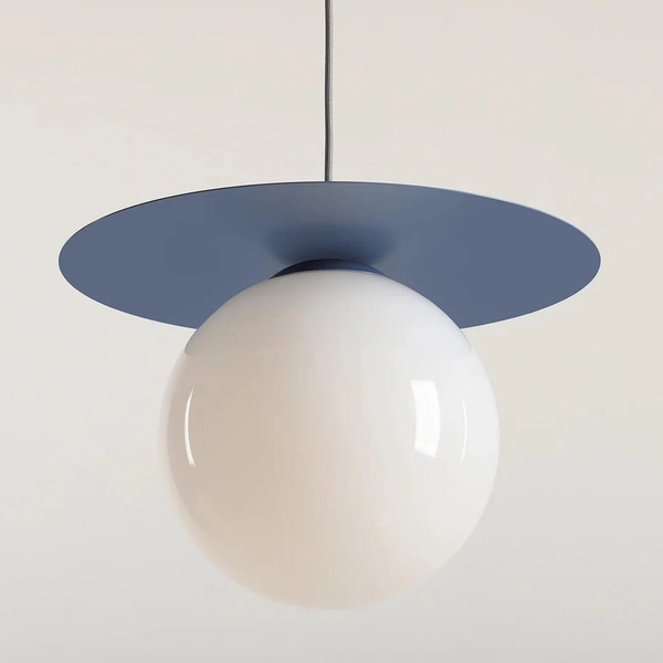 Jadalniana lampa wisząca Loop 1125G16_L Aldex molekułowa niebieski