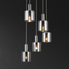 Nowoczesna LAMPA wisząca DONATI 5251 Rabalux szklany zwis kaskada chrom