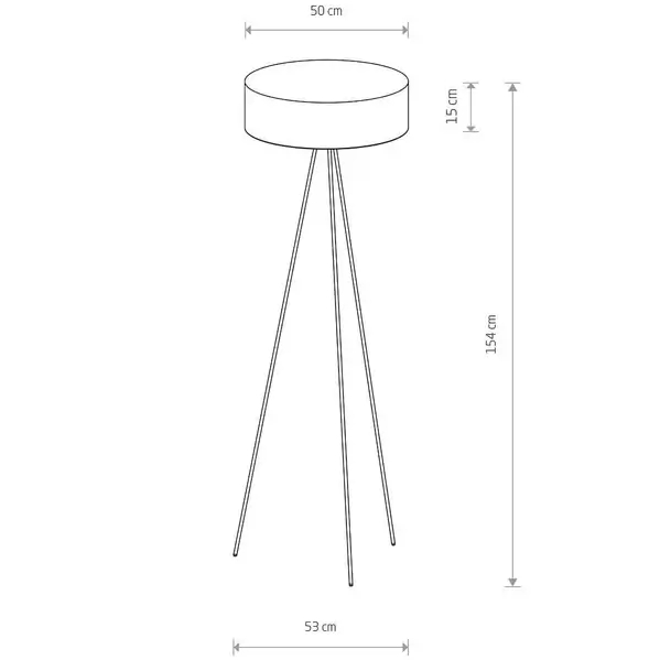 Stojąca lampa podłogowa Cadilac 7988 Nowodvorski walec czarna