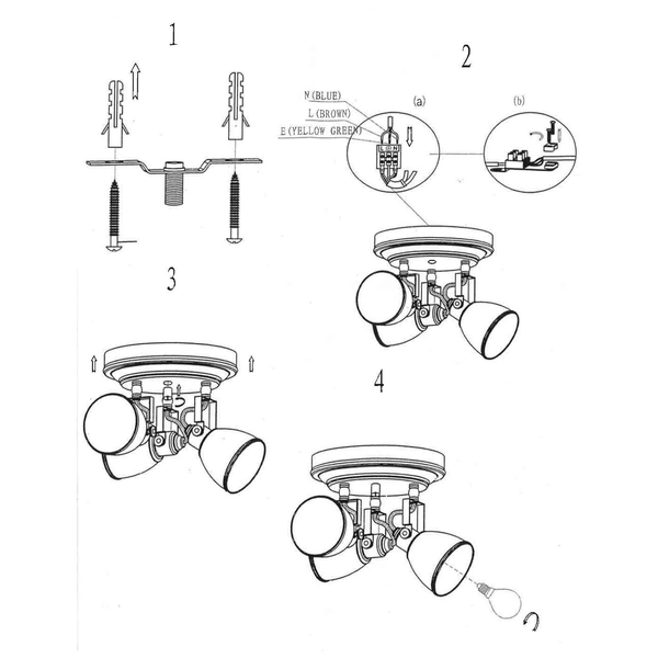 Spot LAMPA sufitowa FJALLBACKA 105815 Markslojd OPRAWA metalowa PLAFON czarny