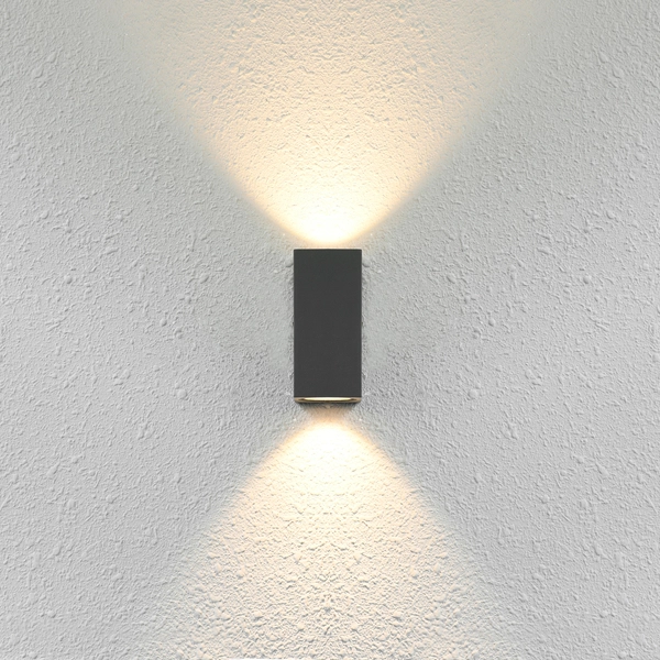 Nowoczesny kinkiet zewnętrzny Genta OWL-2198-1SQ Italux IP54 czarny