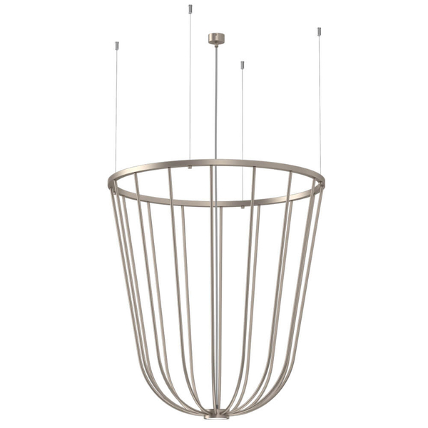Wisząca lampa no. Moon 5142 Shilo druciana dekoracyjna platyna