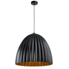 Lampa wisząca Telma 32021 Sigma nad stół karbowana czarna miedziana