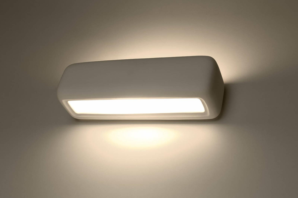LAMPA ścienna SL.0840 ceramiczna OPRAWA kinkiet biały