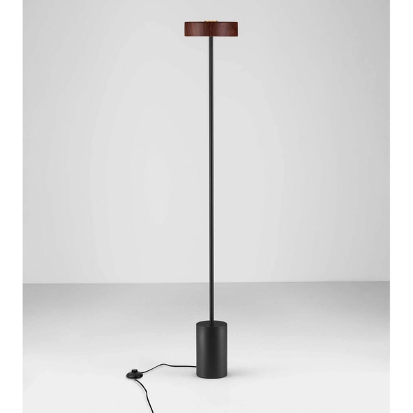 Metalowa lampa podłogowa VIRASORO LE44949 LED 17W 3000K brązowa czarna