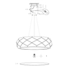 LAMPA wisząca REUS LP-8069/1P WH Light Prestige geometryczna OPRAWA okrągła zwis metalowy biały