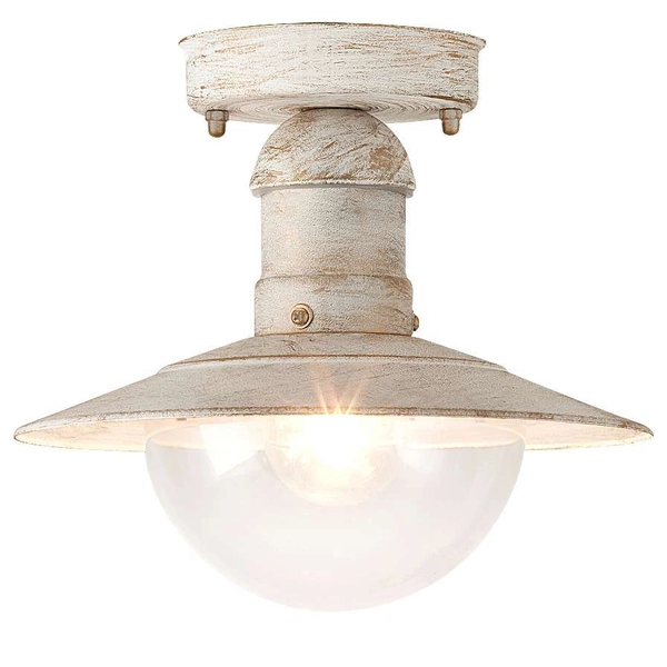 Zewnętrzna LAMPA sufitowa OSLO 8739 Rabalux rustykalna OPRAWA do ogrodu outdoor IP44 antyczny biały