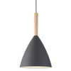 Lampa wisząca metalowa Pure 43293010 nad stół drewniana szary