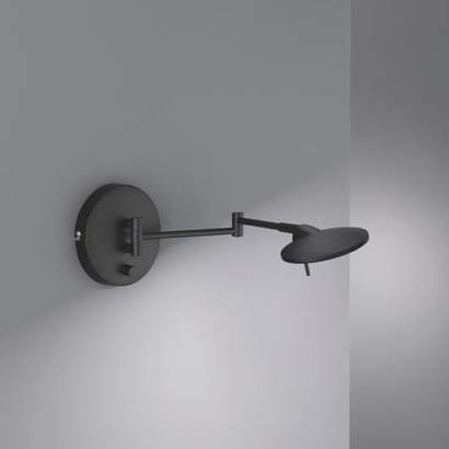 Czarna lampa ścienna Kazan 274770132 kinkiet LED 8W 3000K ruchomy