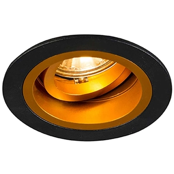 Wpuszczana lampa sufitowa Chuck lampa sufitowa czarna złota