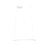 Minimalistyczna lampa wisząca VISUAL biała P0655 1xLED 22W 3000K IP44 pierścieniowa