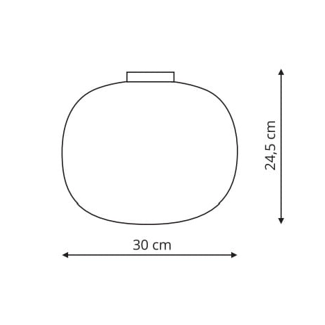 LAMPA sufitowa JUKON LP-052/1C Light Prestige szklana OPRAWA loftowa kula biała