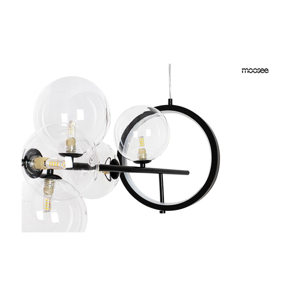 Modernistyczna lampa wisząca Alure bubbles LED 15W czarna
