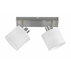 Sufitowa lampa z regulacją IKERIS DL001-80332 materiałowa srebrny biały