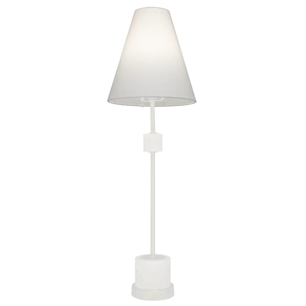 Stożkowy abażur do lampy BARI PART-SHD-WH-BAR biały
