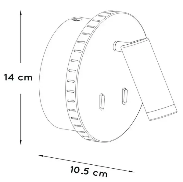Przyścienna lampa BENTJER 79201/09/31 LED 6W+3W 3000K regulowana biały