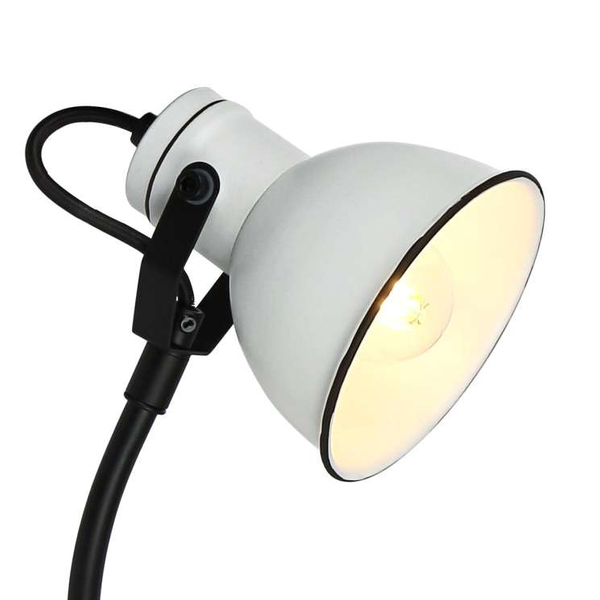 Lampa ścienna ZUMBA 91-72122 metalowa regulowany reflektorek biały czarny