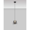 Szklana lampa wisząca JAREVIA LE45121 LED 3W 3000K do jadalni szara