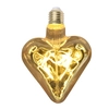 Designerska żarówka dekoracyjna Vintage Amber 316608 Polux E27 serce 2,5W 190lm 230V biała ciepła