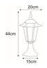 Ogrodowa stojąca lampka Standard K-5009S CZARNY czarna 