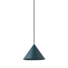 Zielona lampa wisząca Zenith 7998 trójkątny zwis salonowy metalowy