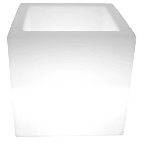 Stojąca lampa donica Flower ES-FL008 LED 5W RGBW IP65 skrzynka biała