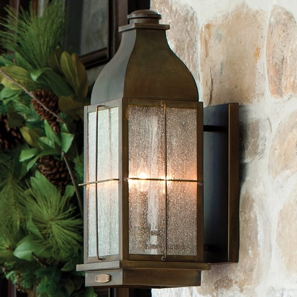 Lampa ścienna na elewację HK-BINGHAM-M Hinkley zewnętrzna ogrodowa mosiądz