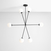 Minimalistyczna lampa wisząca Ohio 1081PL_K1 biała czarna